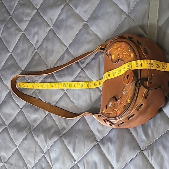 Leather Boho Canteen Style Bag - Picture 8 of 10